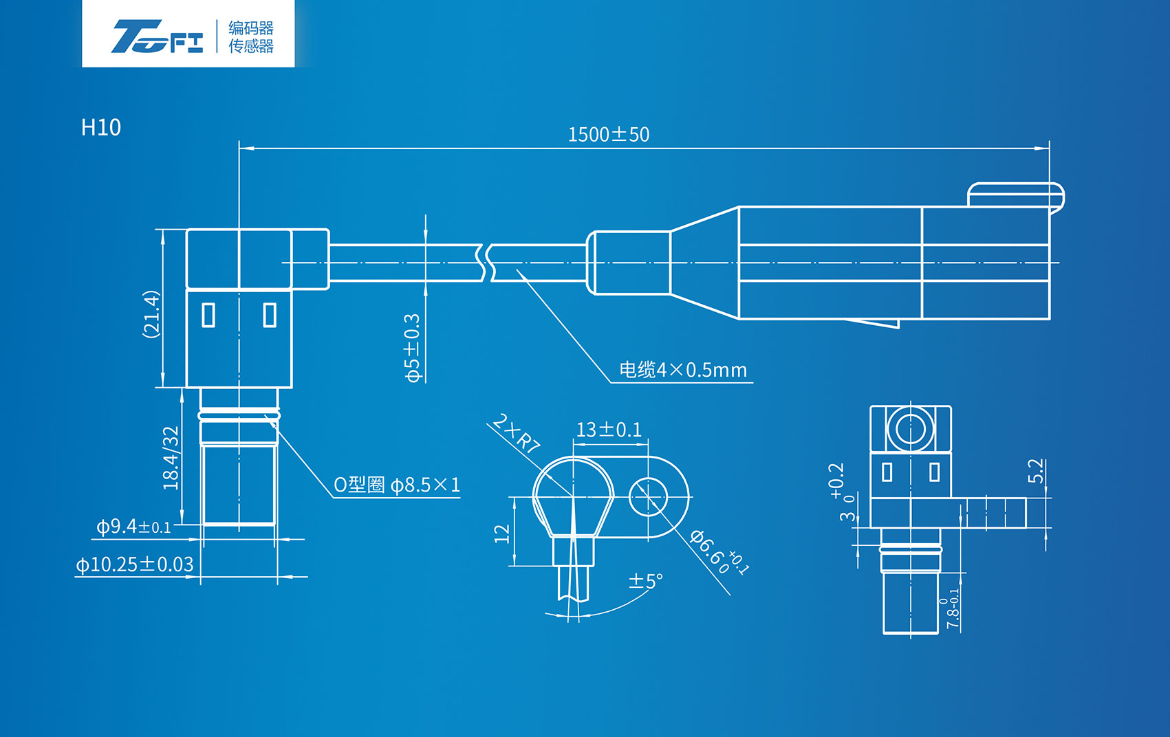 H1032列轉(zhuǎn)速傳感器機(jī)械圖